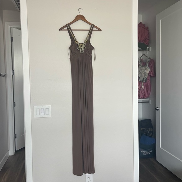 navici Dresses & Skirts - Elegant Brown Maxi Dress